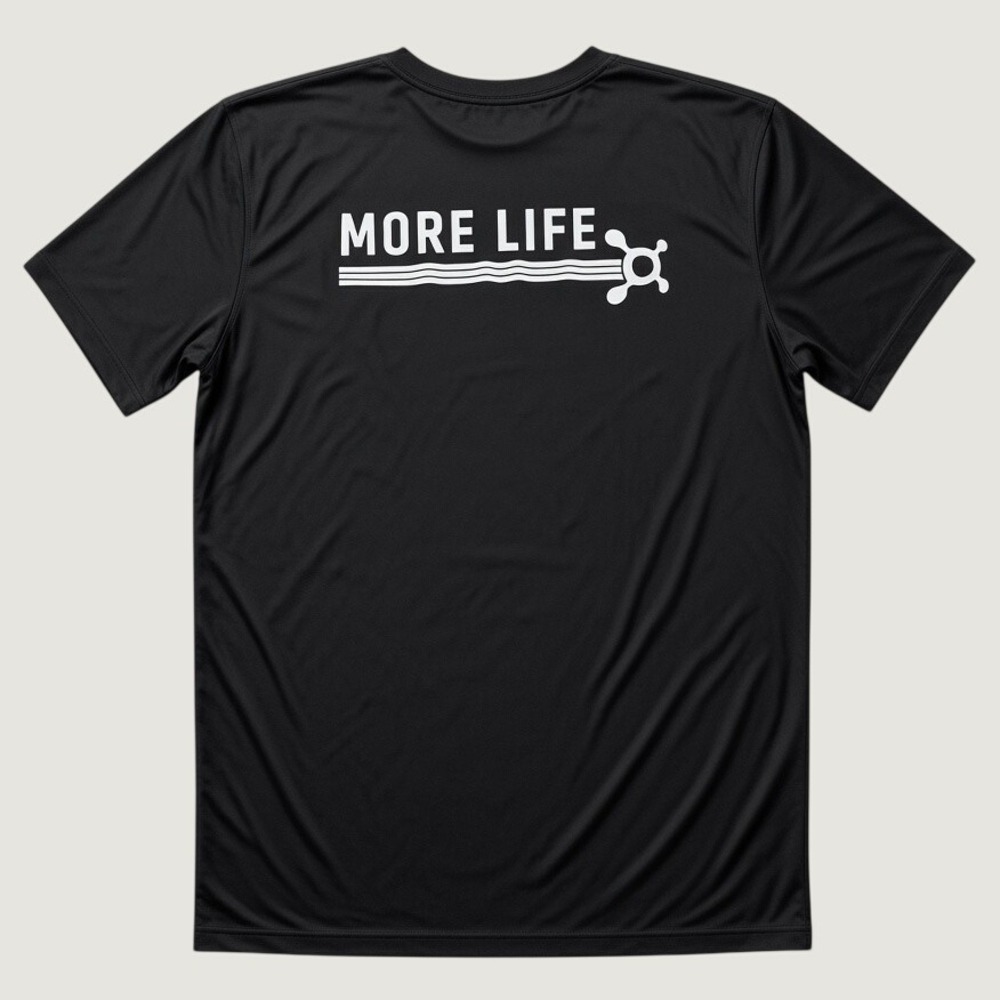 Nike Dri-FIT Mens XL T-Shirt Black Orangetheory More Life Graphic Gym Tee